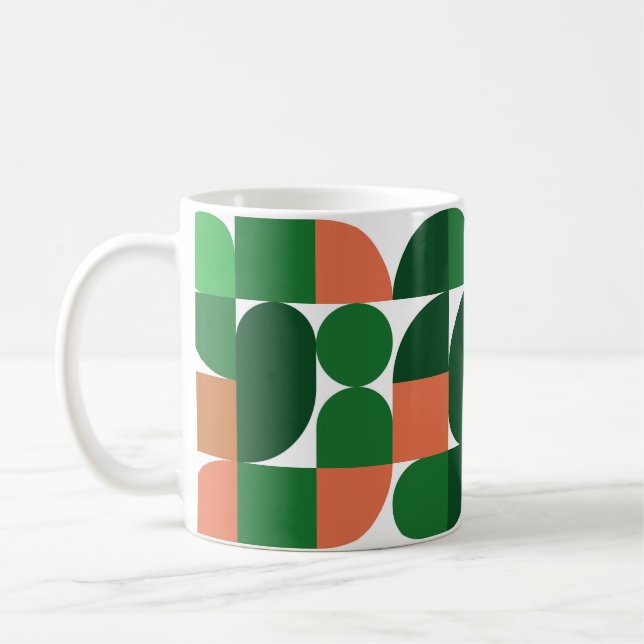 Pop Geometry Retro Mug – Colorful Mid-Century (Left)