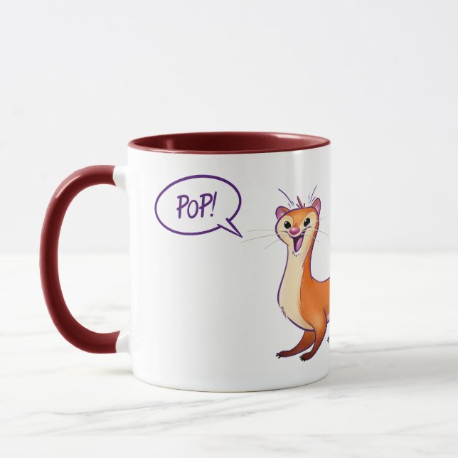 POP GOES THE WEASEL by Jeff Willis Art Mug (Left)