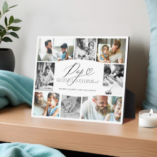 Pop Grateful for Every Moment Photo Collage Plaque