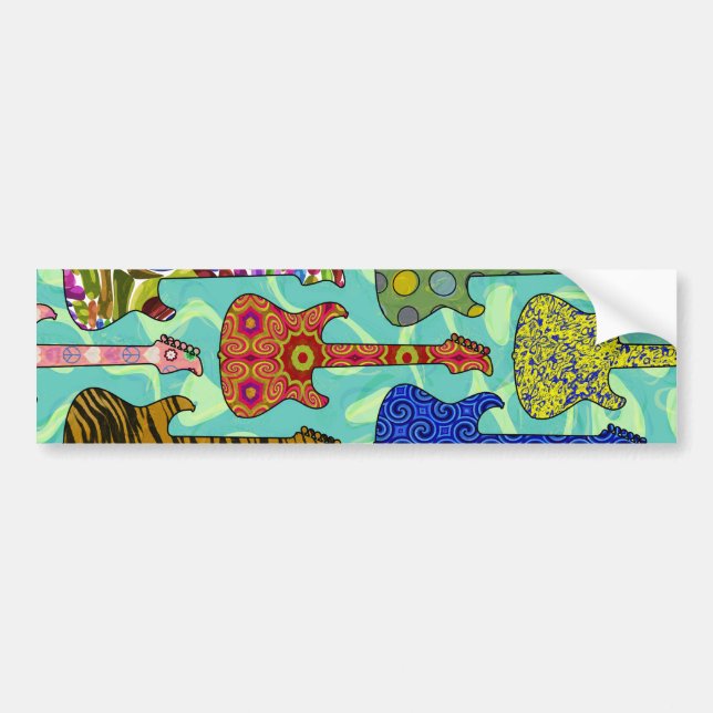POP GUITARS BUMPER STICKER (Front)