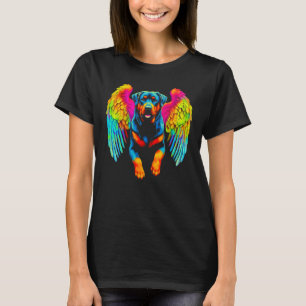 Pop Heaven Angel Wing Rottweiler Dog T-Shirt