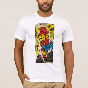 Pop Iron Man Comic Strip T-Shirt