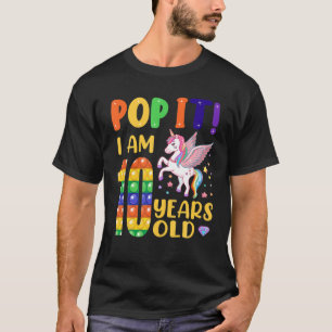 Pop It 10Th Birthday Toddler Girls Boys 10 Years O T-Shirt