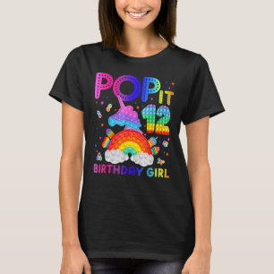 Pop It 12 Birthday Girl For 12th Old Girl Fidgets T-Shirt