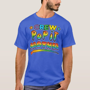 Pop It birthday crew brother of birthday girl boy T-Shirt
