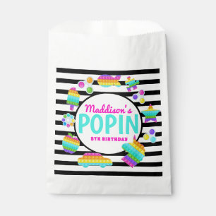 Pop It Birthday Invitation, Pop Fidget Invitation, Favour Bag