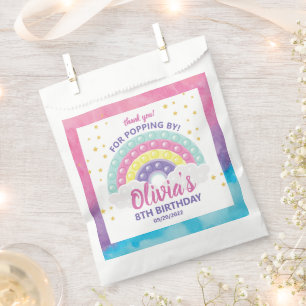 Pop It Fidget Birthday Party  Favour Bag