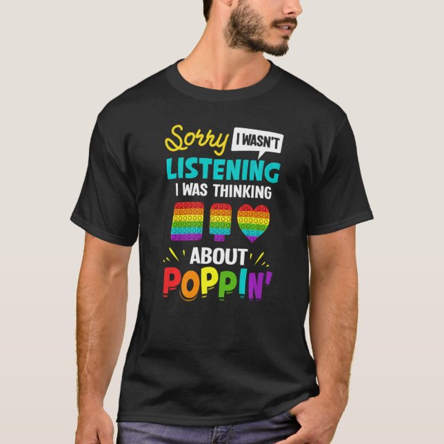 Pop It Fidget Toy Game Funny Stress Bubble  1 T-Shirt (Front)
