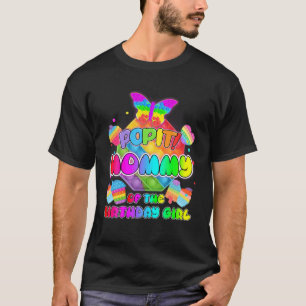 Pop It Mommy Of Birthday Girl Funny Poppin' Fidget T-Shirt