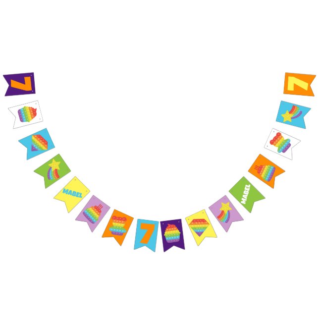 Pop It! | Rainbow Birthday Bunting (All)