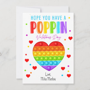 Pop It Valentine's Day Class Cards