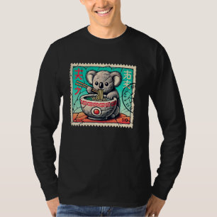 Pop Japanese Art Postage Stamp Noodles Koala Joey T-Shirt