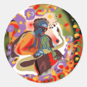 **Pop Jazz MAn** Classic Round Sticker