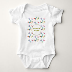 Pop Kanji Dinosaur Baby Bodysuit