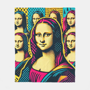 Pop Lisa Fleece Blanket