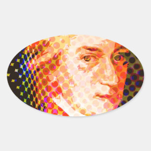 Pop Mozart Oval Sticker