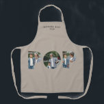 Pop multi photo modern typography elegant beige apron<br><div class="desc">Create a heartfelt keepsake with this Minimal Modern Multi Photo Apron. Upload your favourite photos and add your own personalised message to make a truly one-of-a-kind gift. The clean and simple design lets your memories shine, while the sleek typography adds a stylish touch. Perfect for birthdays, anniversaries, Father’s Day, Mother’s...</div>