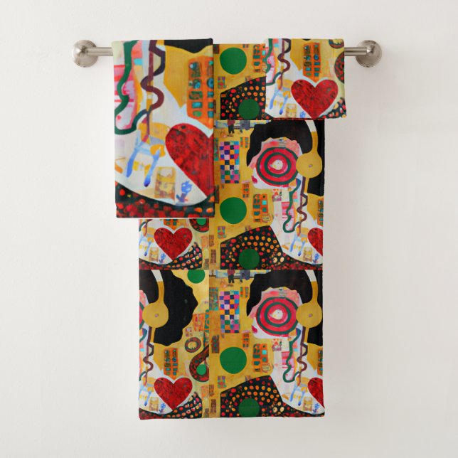 Pop Music Bath Towel Set (Insitu)