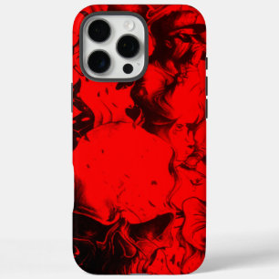 Pop Musician Portraits in Vibrant Red Colours Art  iPhone 16 Pro Max Case