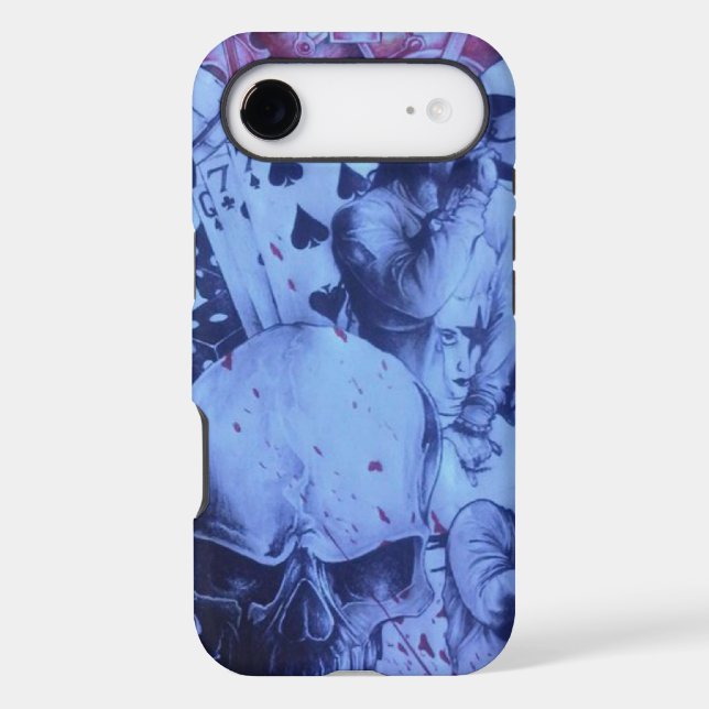 Pop Musicians | Vibrant Blue & Purple Abstract Art (Back)
