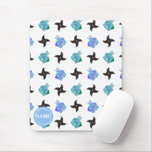 Pop Ninja Throwing Star Mouse Pad