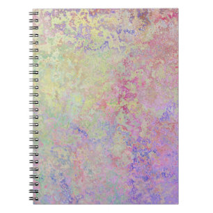 Pop of Pastel Colourful Alcohol Ink Abstract Notebook