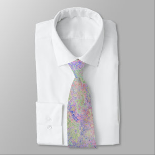 Pop of Pastel Colourful Alcohol Ink Abstract Tie