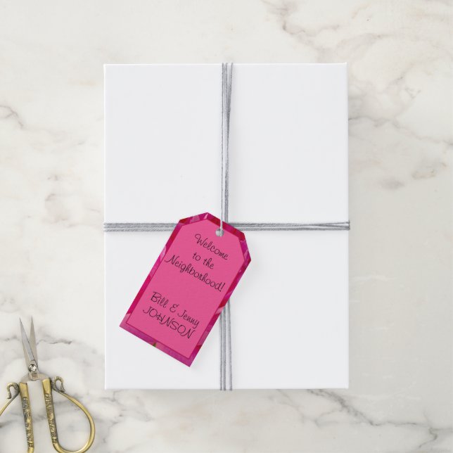 Pop of Pink Peony-HANG TAG TEMPLATE (With Twine)