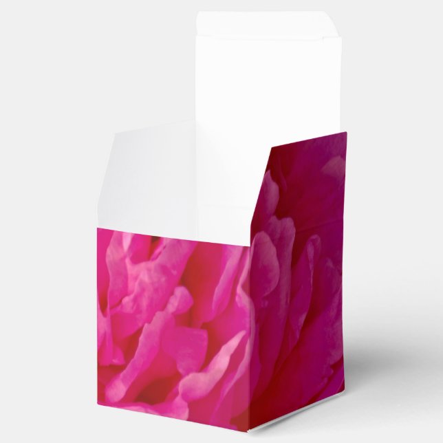 Pop of Pink Peony-PARTY FAVOR BOX, box style (Opened)