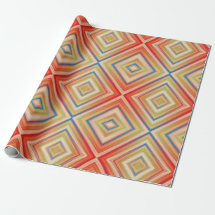 Pop Of Reds Alternative Diamond Pattern Wrapping Paper
