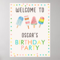 Pop on Over and Chill Icecream Kids Birthday Party