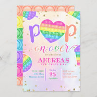 Pop on Over Birthday Party Invitation