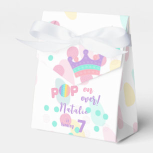 Pop on over! Pastel pop it birthday kid Favour Box