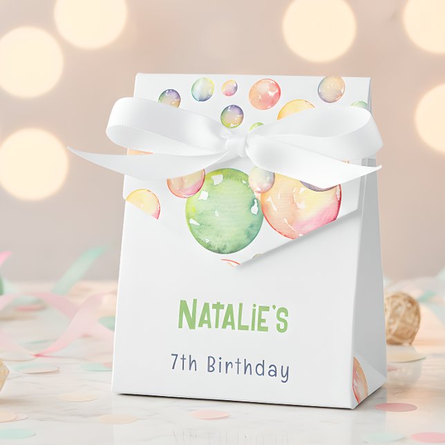 Pop on over! Soap bubbles birthday kid Favour Box (Creator Uploaded)