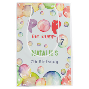 Pop on over! Soap bubbles birthday kid Medium Gift Bag