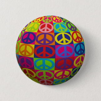 Pop Peace Ball 6 Cm Round Badge