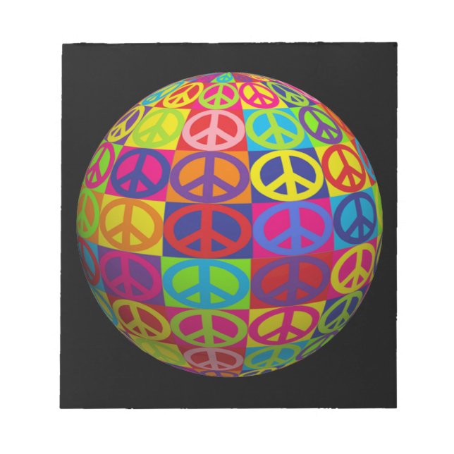 Pop Peace Balls Notepad (Front)