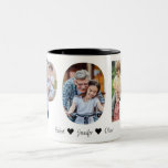 Pop Photo Collage | Grandpa Father's Day Gift Two-Tone Coffee Mug<br><div class="desc">This is a POP photo collage on a mug with 3 photos. This is the perfect gift for grandpa for father’s day,  his birthday or Christmas. Photos by prostooleh / Freepik.</div>