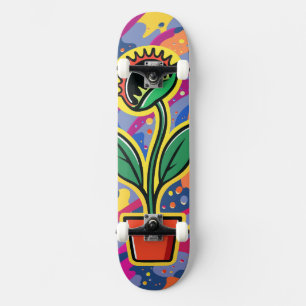 Pop Plant Skateboard – Bold Urban Art Design