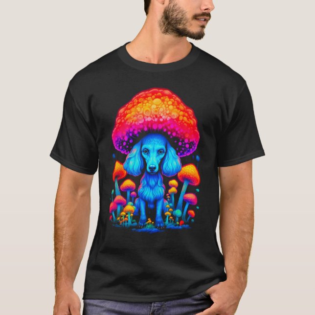 Pop Poodle Dog Mushroom T-Shirt (Front)