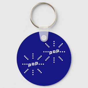 Pop Pop 8-bit Pixel Bubble Key Ring