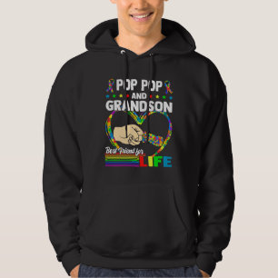 Pop Pop And Grandson Best Friend For Life Autism G Hoodie