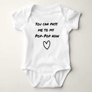 Pop pop baby outfit baby bodysuit