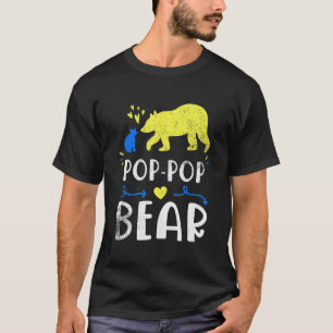 Pop Pop Bear Family Matching Down Syndrome Awarene T-Shirt