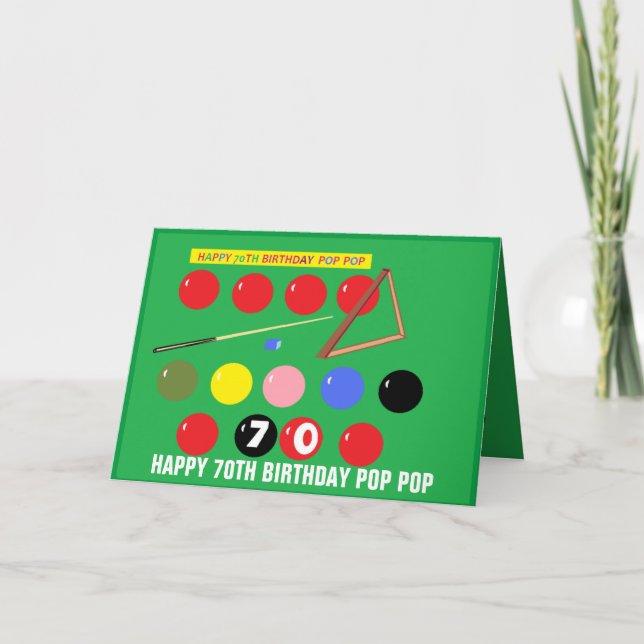 POP POP BIRTHDAY CARD for grandfather  (Front)