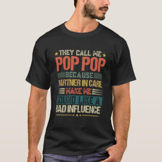 Pop Pop Dad Fathers Day T-Shirt