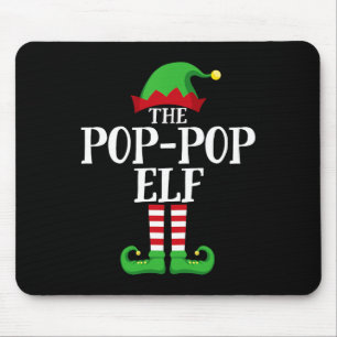 Pop-pop Elf Matching Family Group Christmas Party Mouse Pad