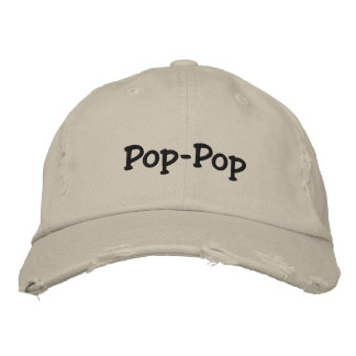 Pop Pop Embroidered Cap