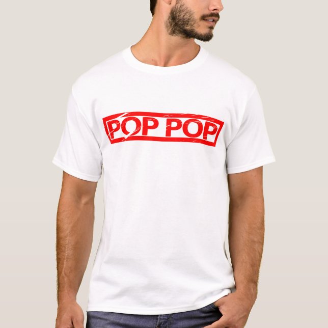 Pop pop Stamp T-Shirt (Front)