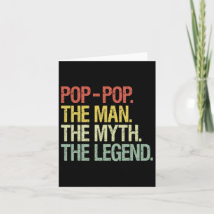 Pop-pop The Man The Myth The Legend Fathers Gift  Card